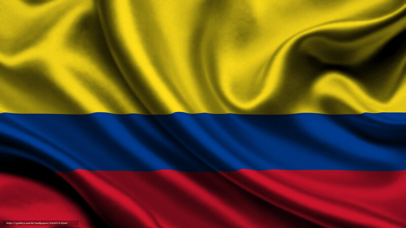 Colombian Flag — Yellow, Dramatic