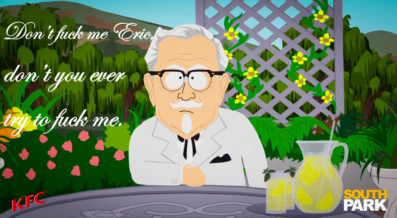 Colonel Sanders at Table