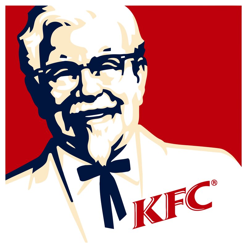 Colonel Sanders Portrait — Red