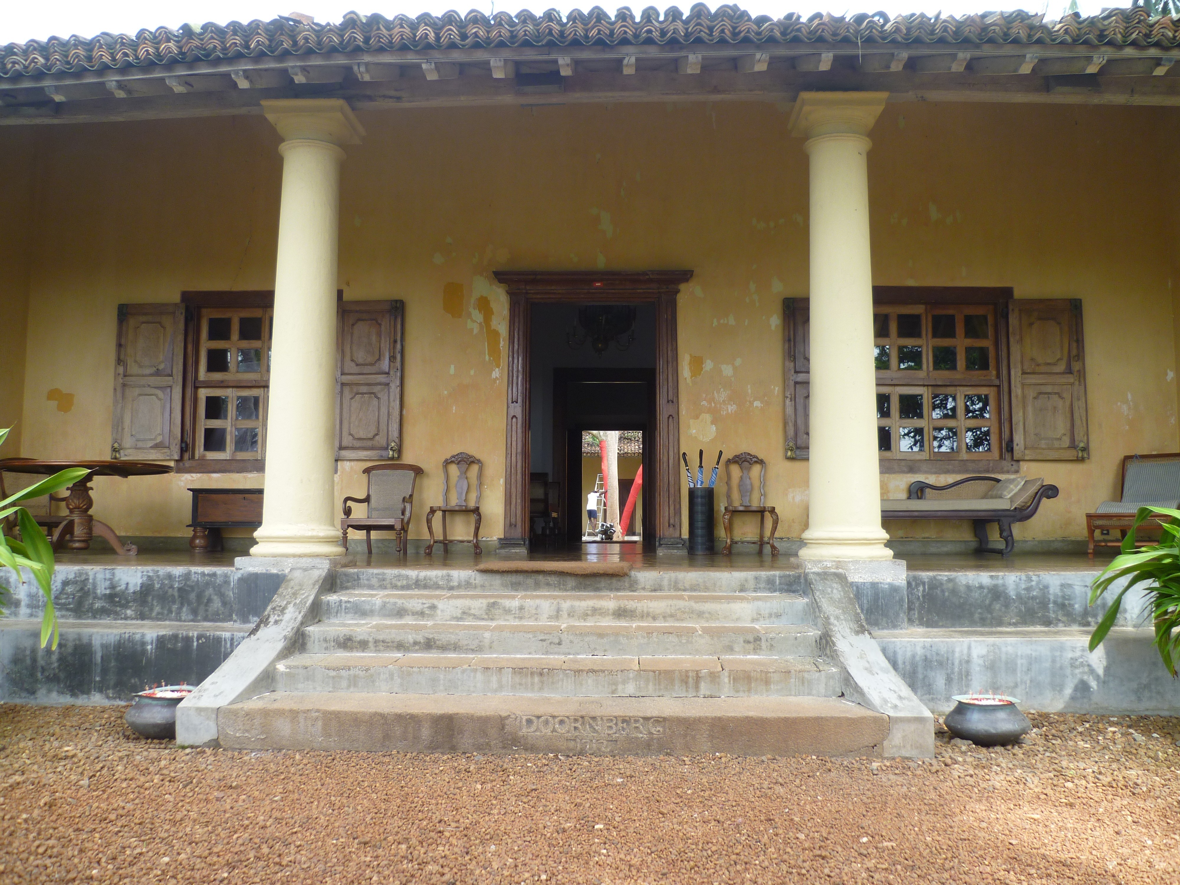 colonial house with porch