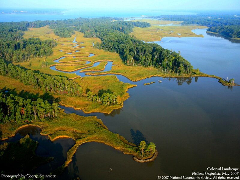 Colonial Landscape Aerial View