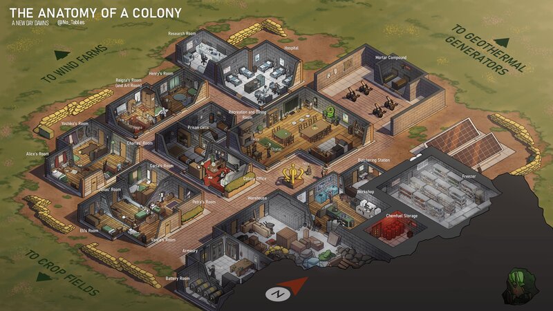 Colony Layout Diagram