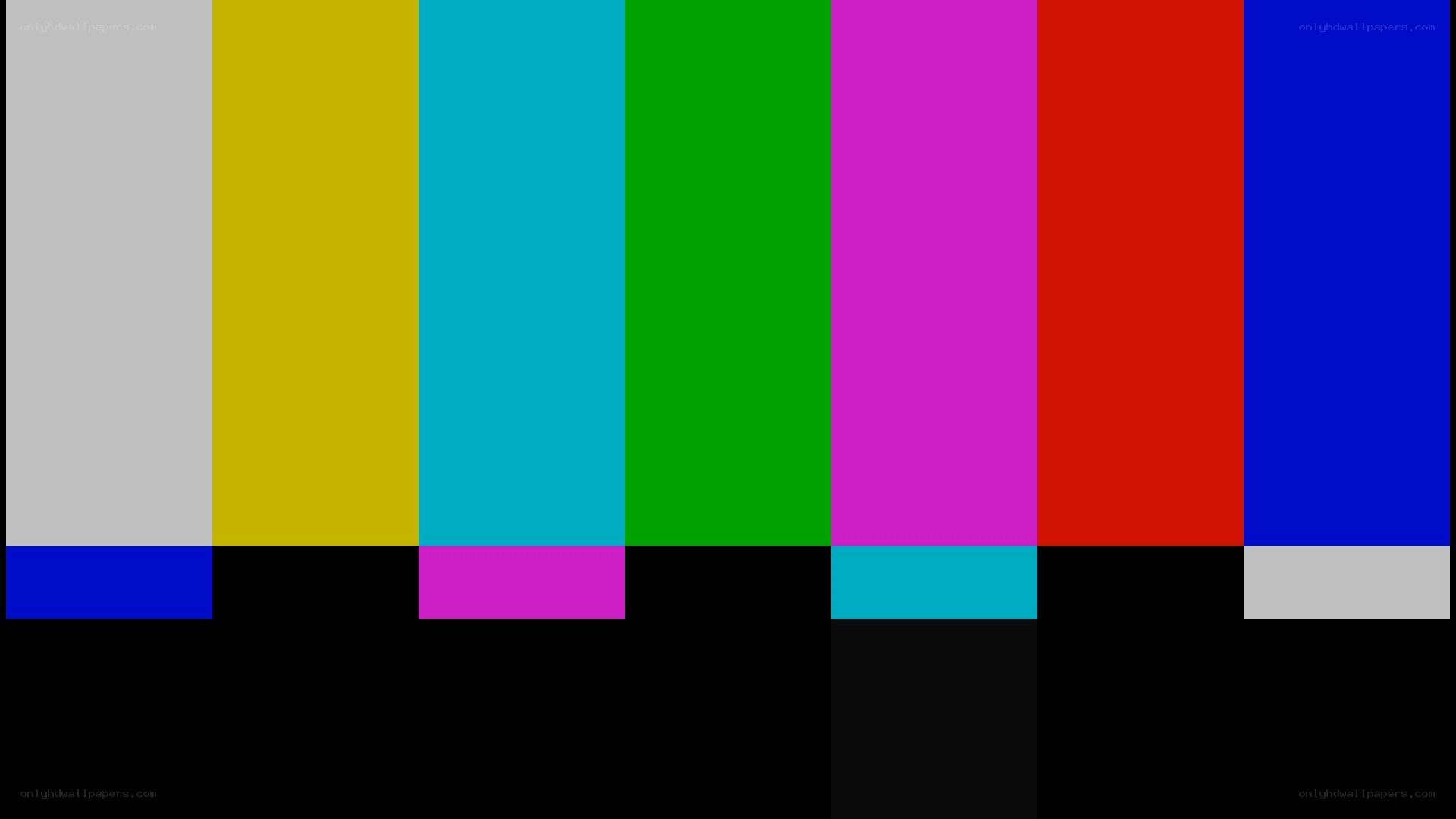 color bar test pattern