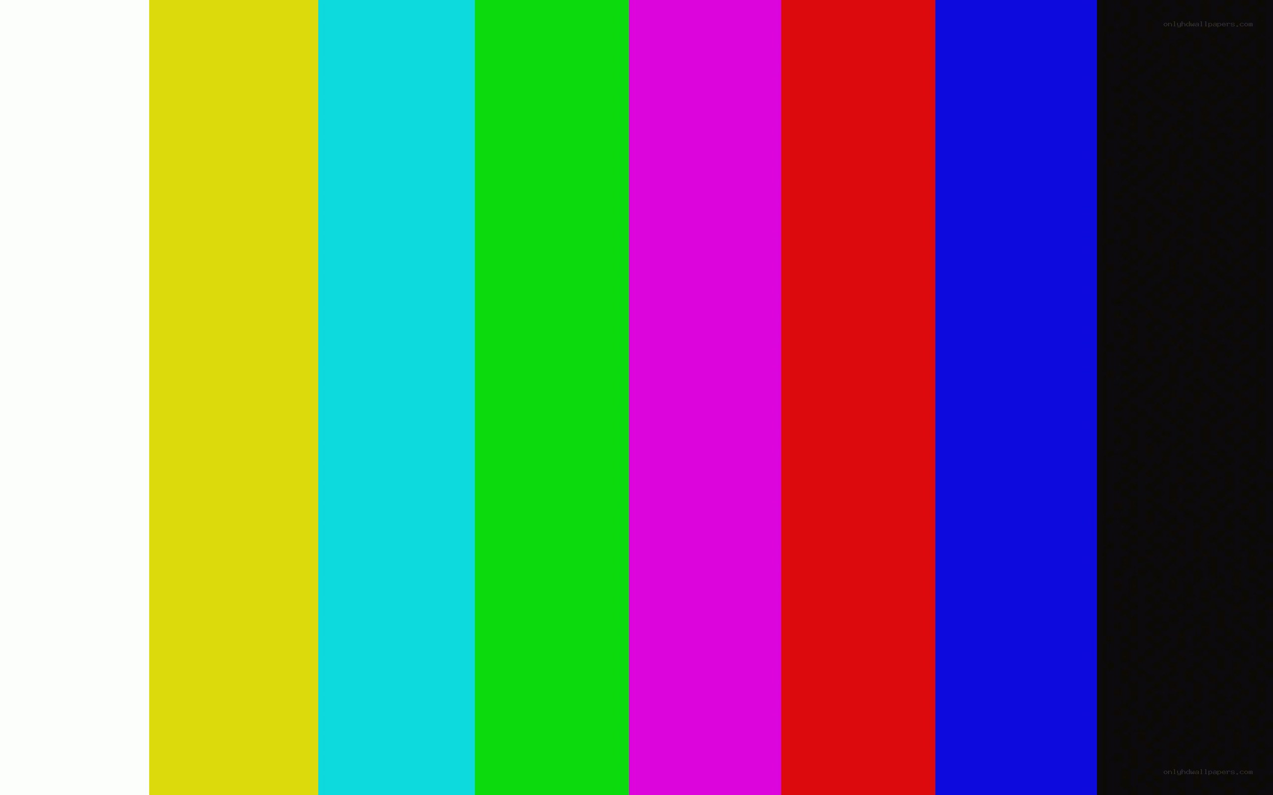 color bar test pattern