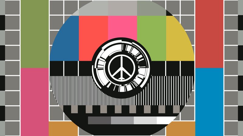 Color Bar Test Pattern — Black, Neutral