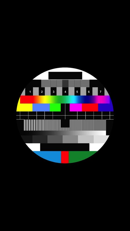 Color Bar Test Pattern — Black