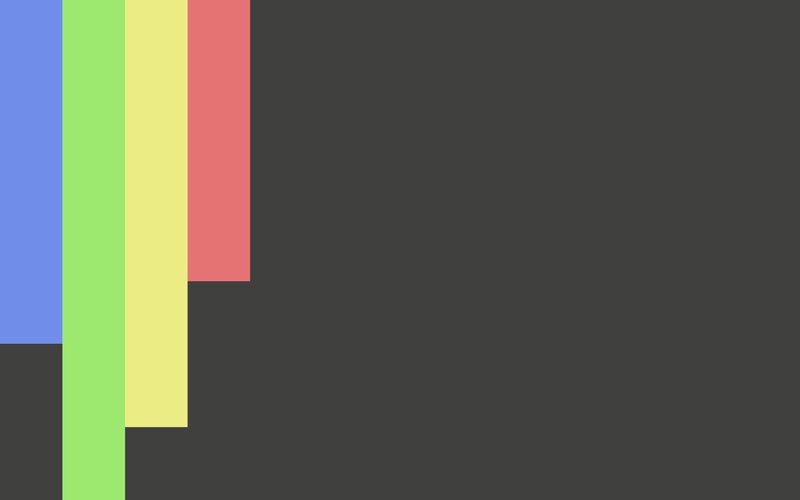 Color Bars on Dark Background