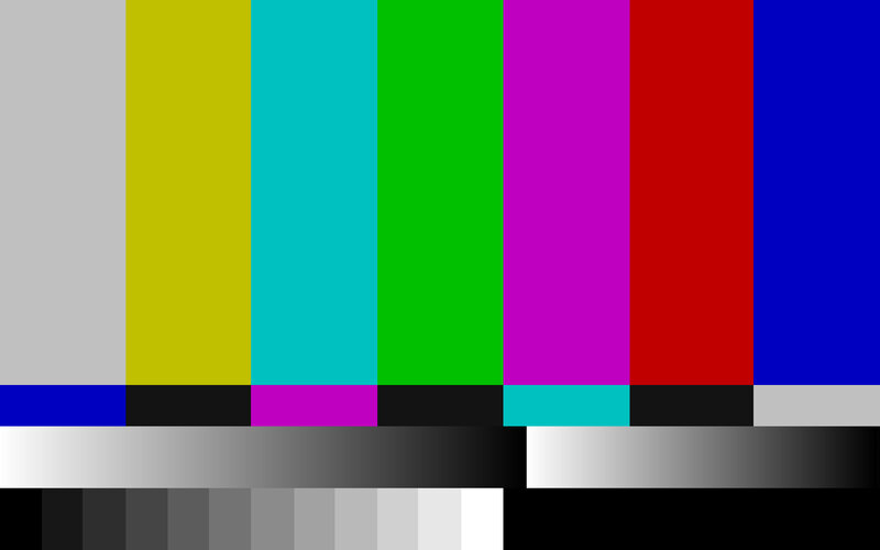 Color Bars Test Pattern — Gray, Neutral