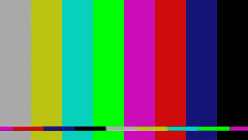 Color Bars Test Pattern — Gray