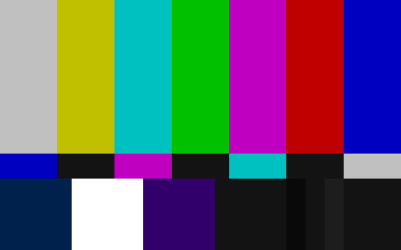 Color Bars Test Pattern — Red