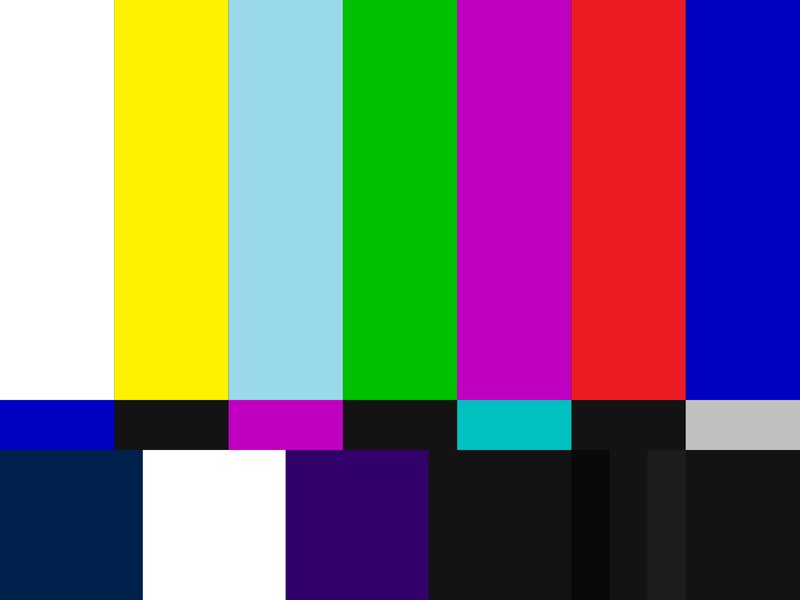 Color Bars Test Pattern