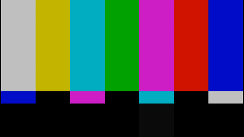 Color Bars Test Pattern — White