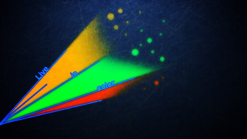 Color Beams in Dark Space