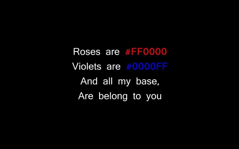 color code poem