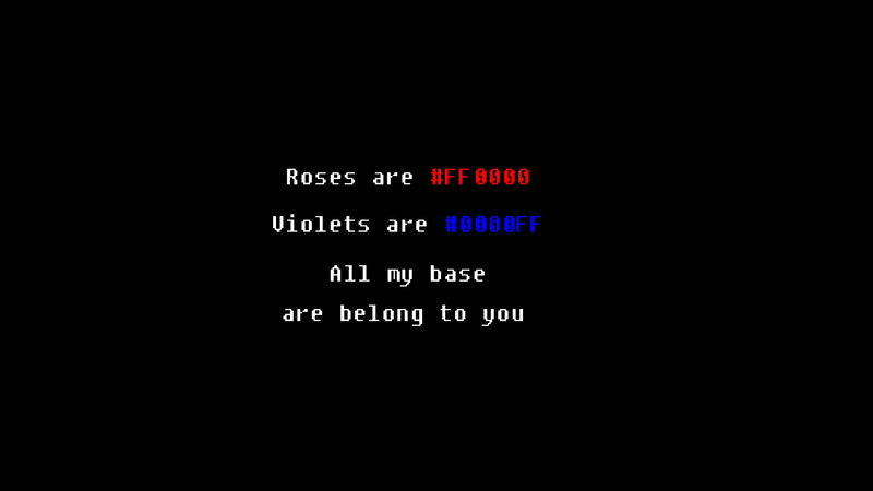Color code poem