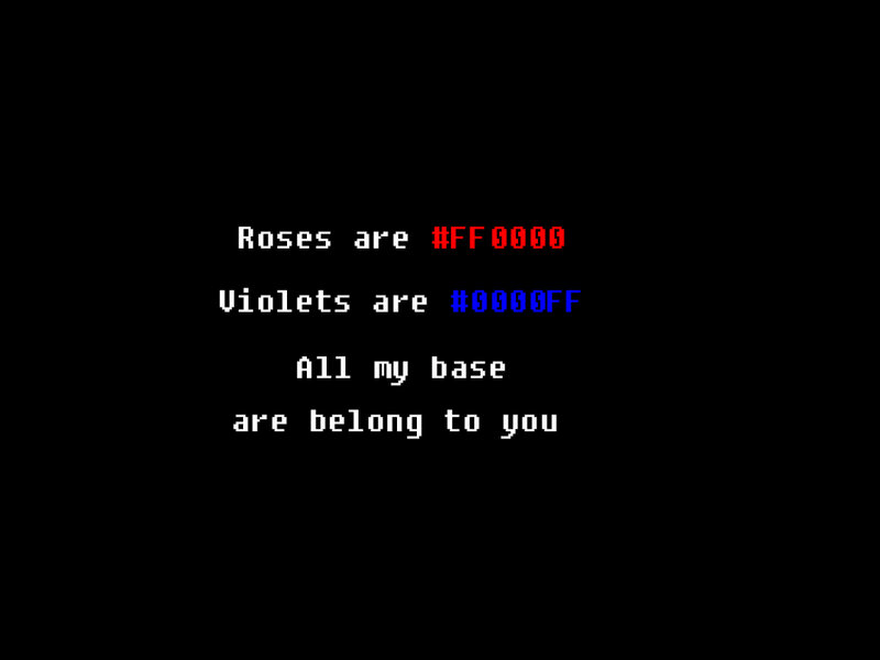 color code poem