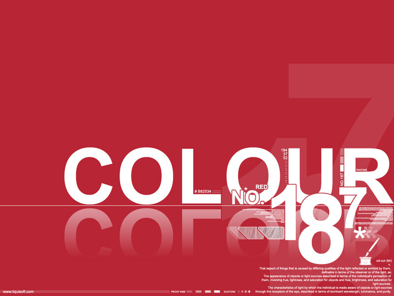 Color design with red background