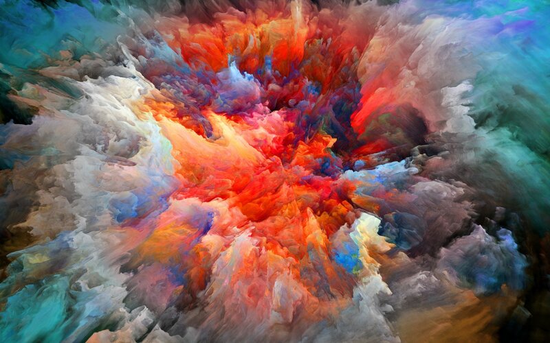 Color Explosion Cloud