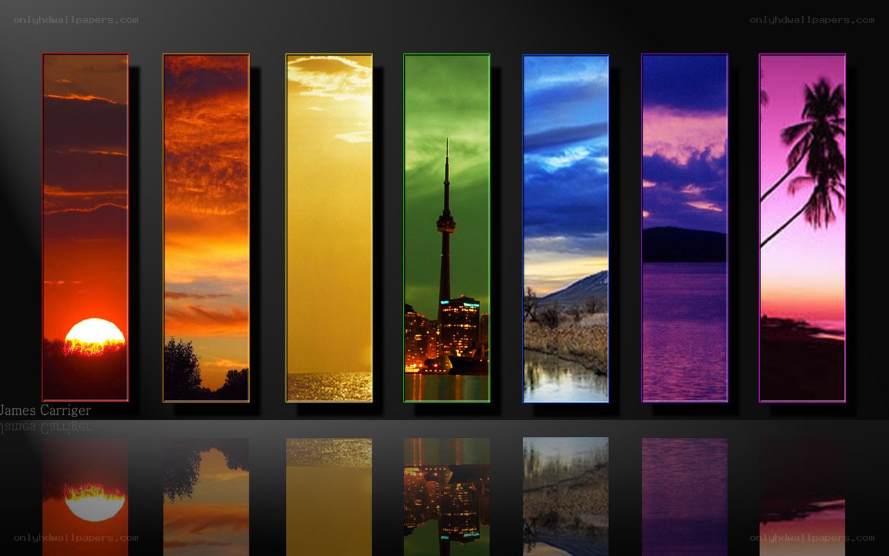 Color-filtered landscape series