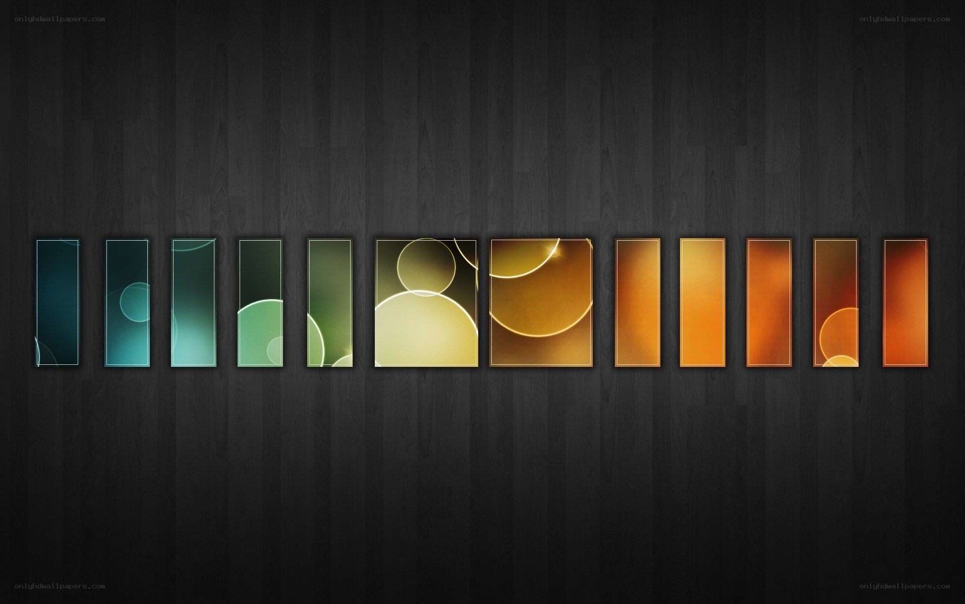 Color gradient art panels
