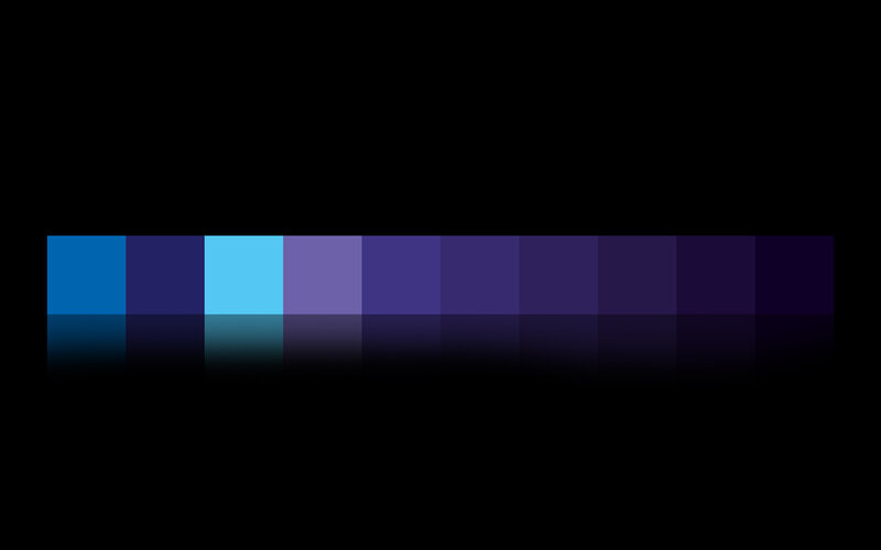 Color Gradient Bar — Blue
