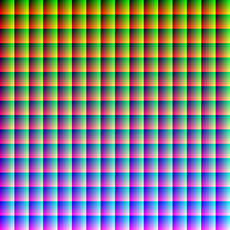 color gradient grid pattern