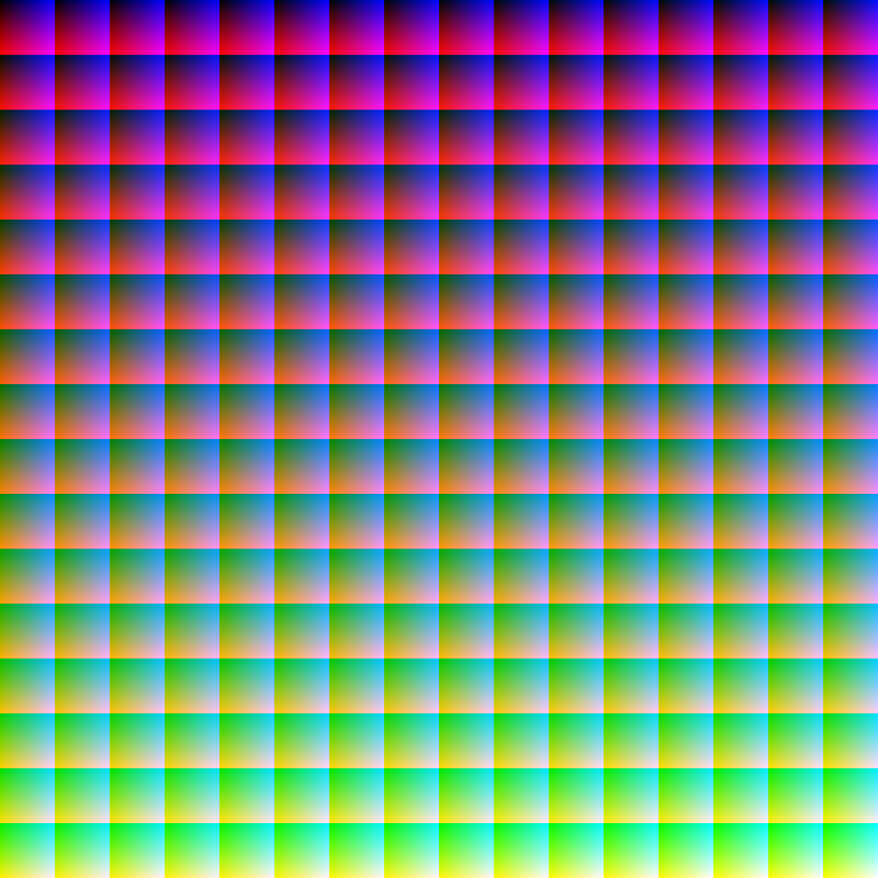 color gradient grid pattern