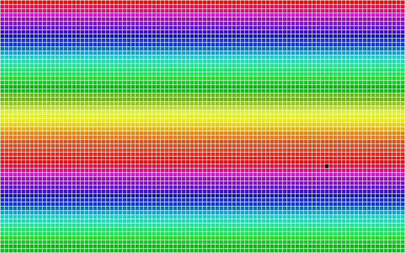 Color Gradient Grid — Red, Neutral, Pixel Art