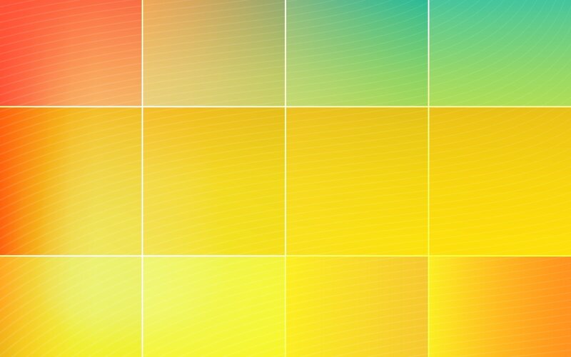 Color Gradient Grid — Yellow, Calm