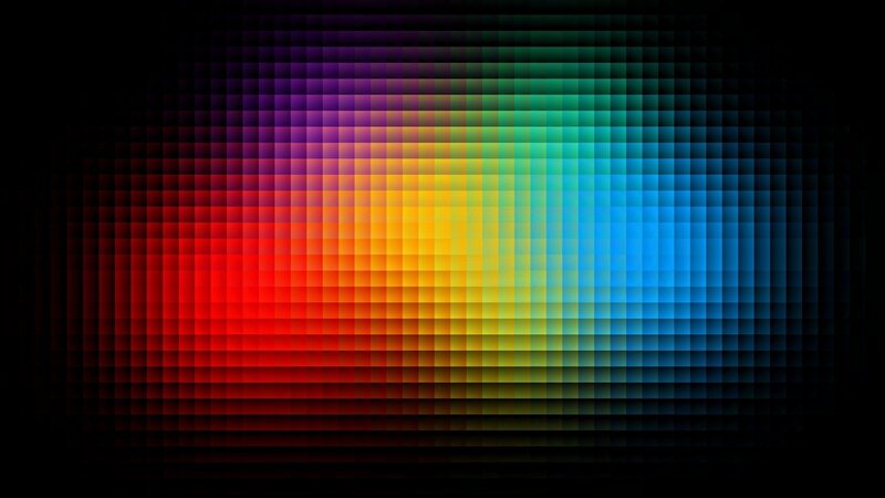Color Gradient Pattern — Red, Vibrant, Abstract, Grid