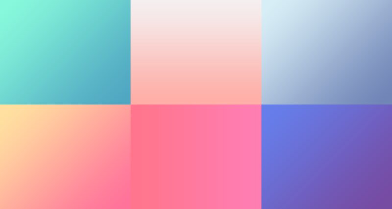Color Gradient Squares — Cyan