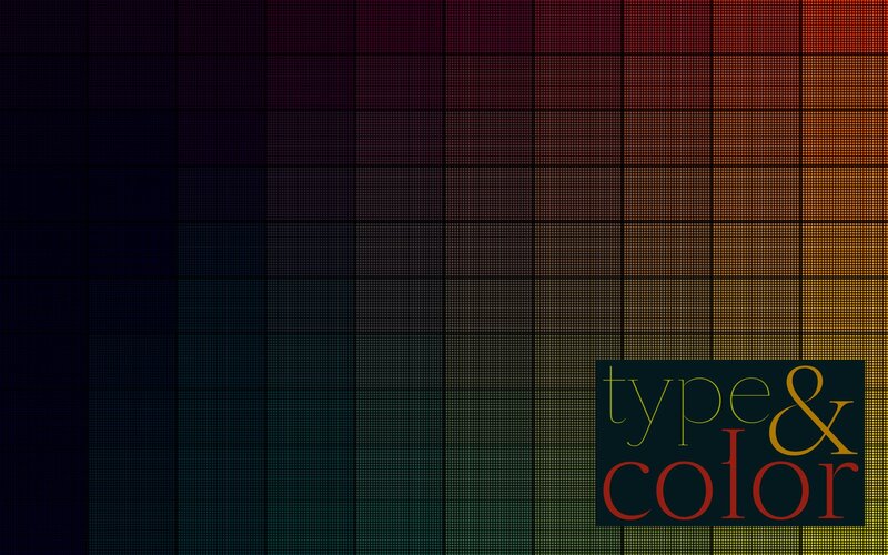 color gradient with text