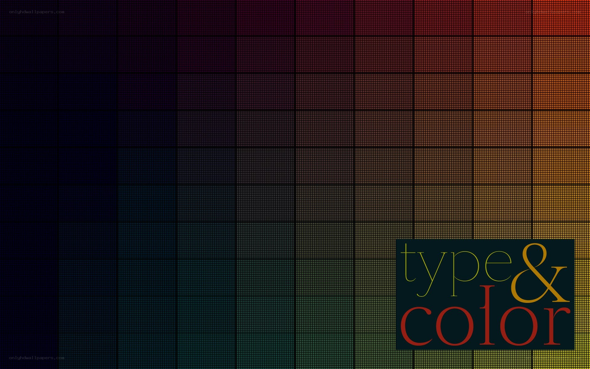 color gradient with text