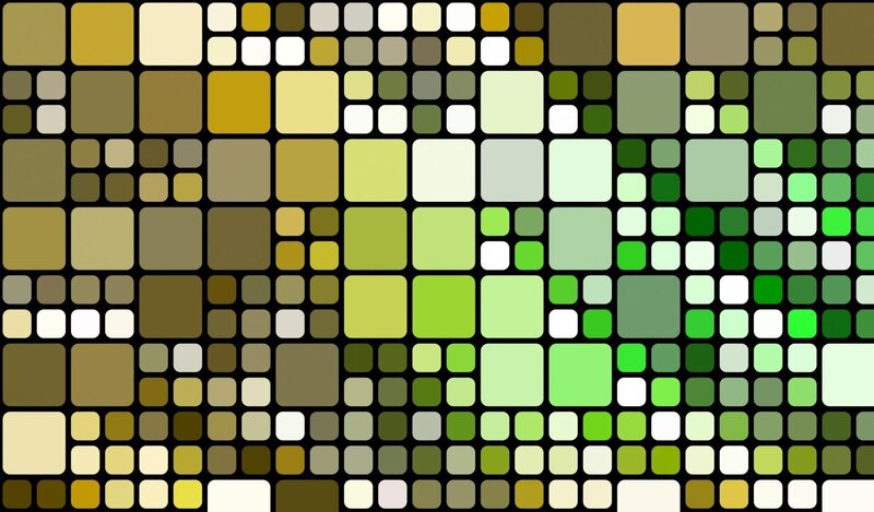 Color Grid Pattern — Green