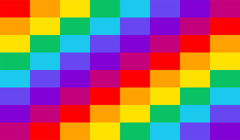 Color Grid Pattern — Red