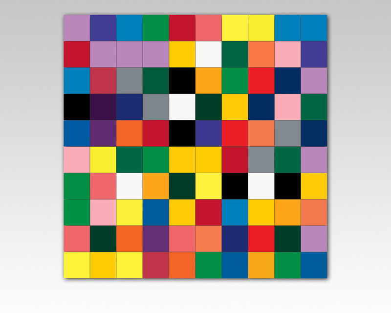 Color Grid Pattern — Yellow, Neutral