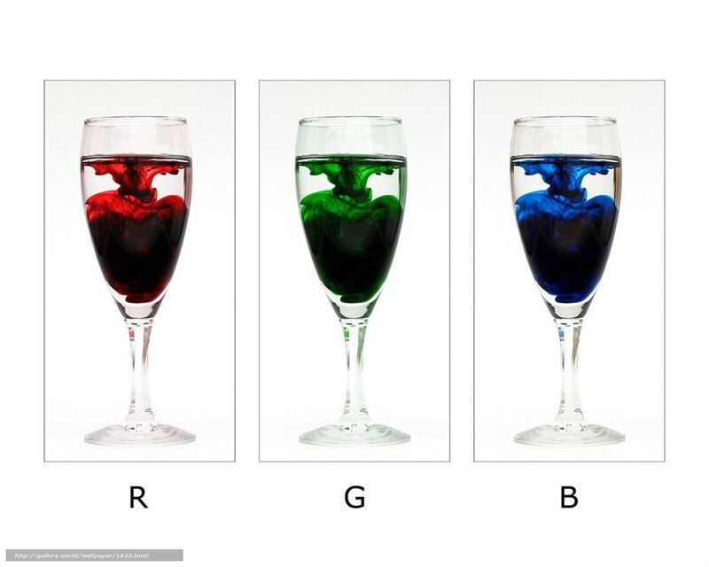Color mixing in wine glasses