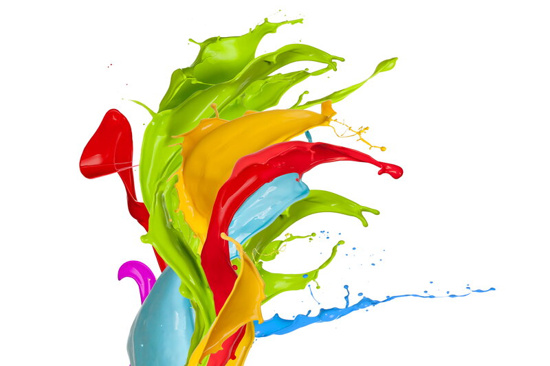Color Paint Splashes — Green