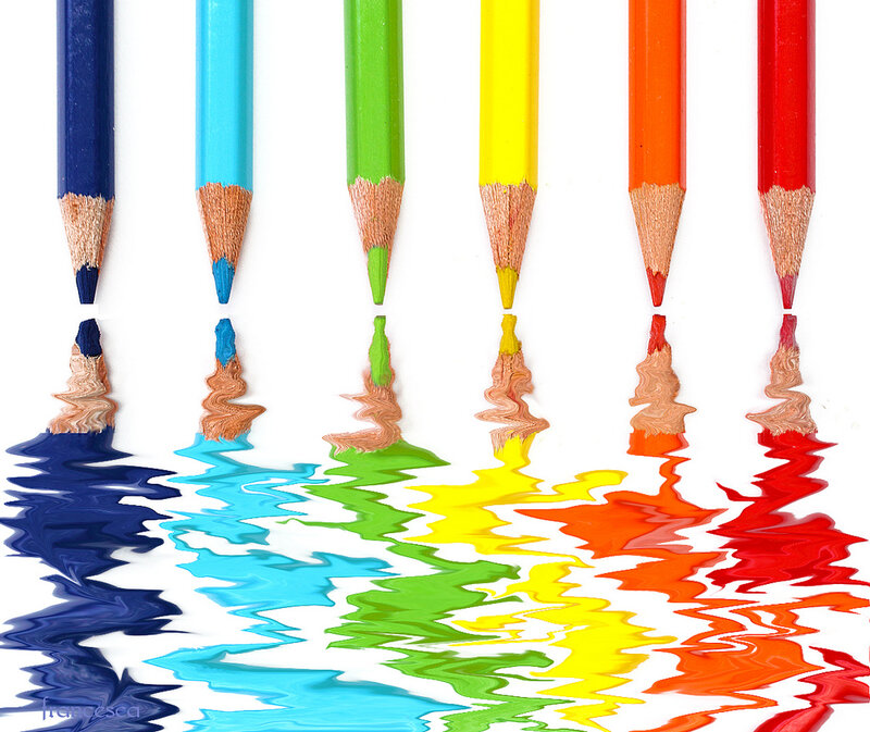 Color Pencils Melting