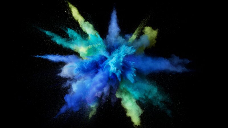 Color Powder Explosion — Blue