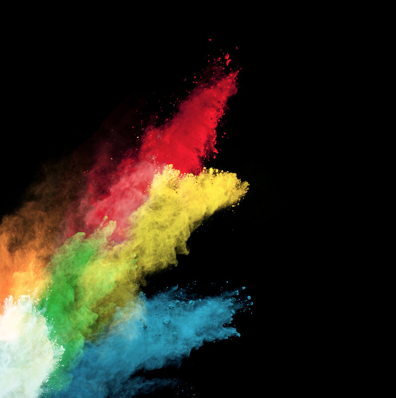 Color Powder Explosion — Red, Dynamic, Photograph, Smoke