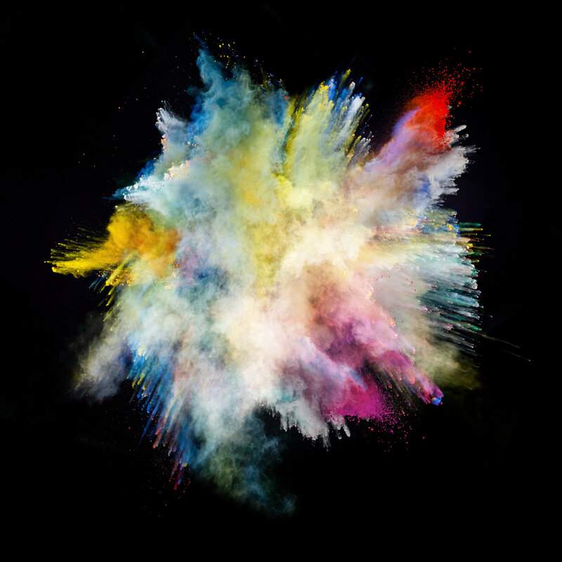 Color Powder Explosion — White