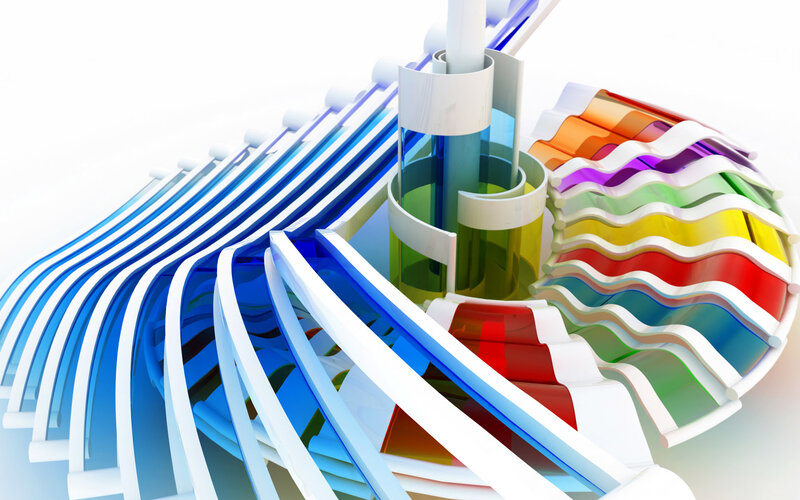 Color spectrum abstract design