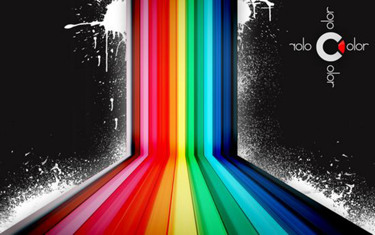 Color spectrum art design