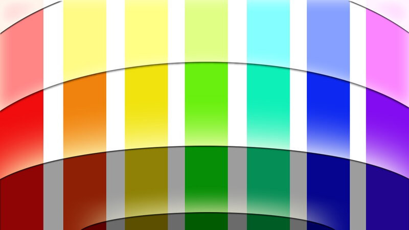 Color Spectrum Bars — Red