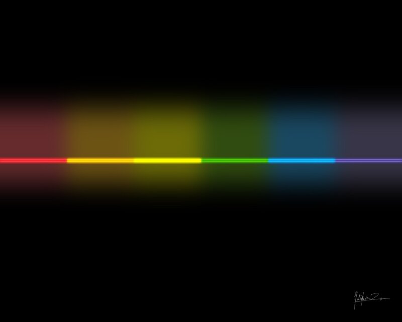 Color Spectrum Line — Red, Calm