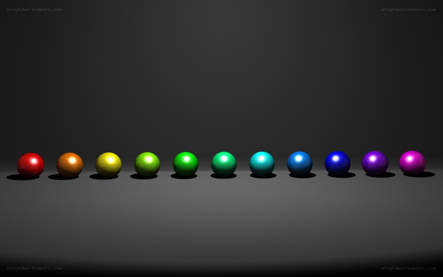 color spectrum spheres