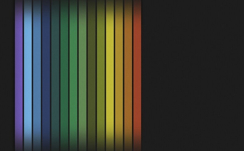 Color spectrum stripes