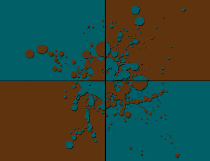color splatter abstract art