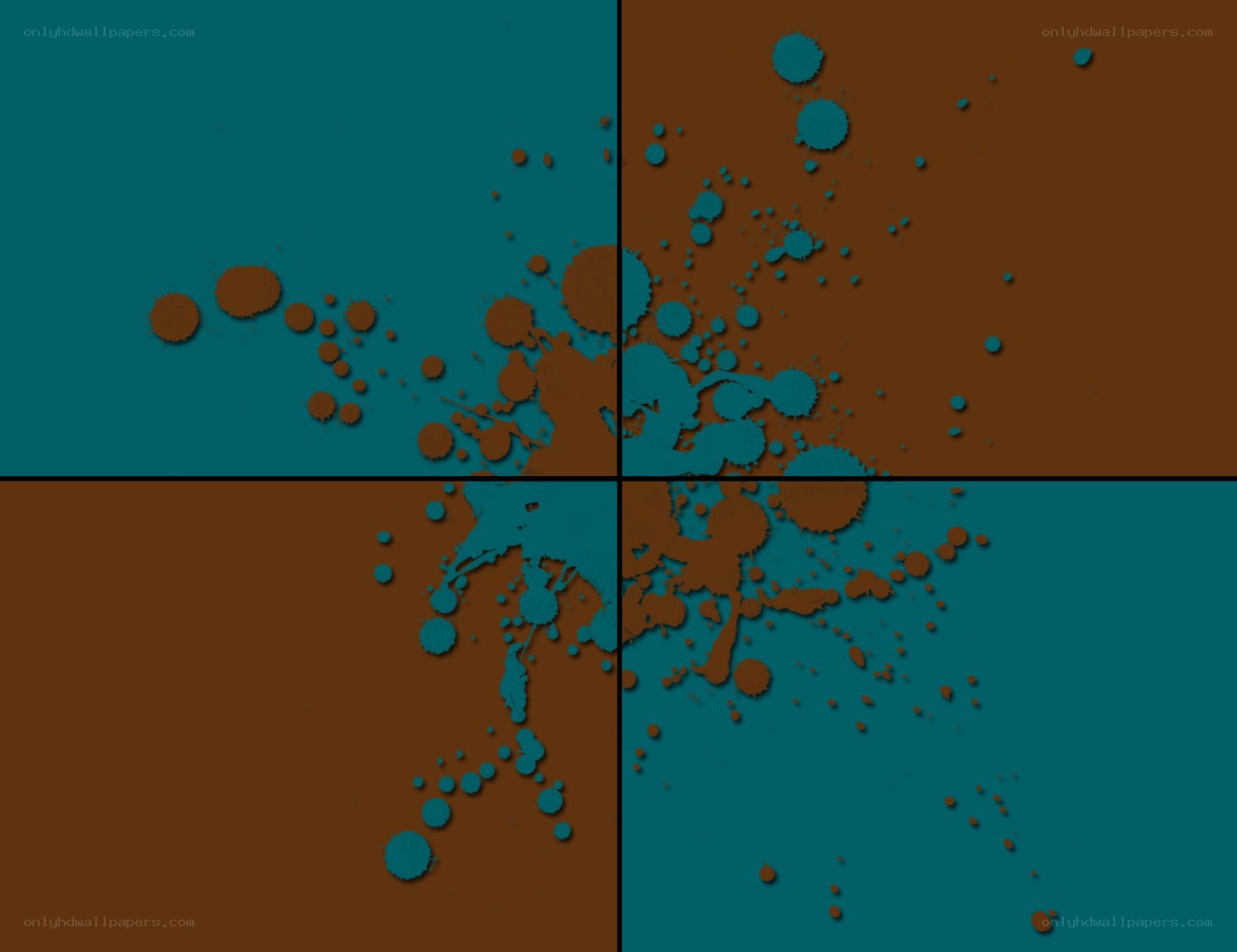 color splatter abstract art